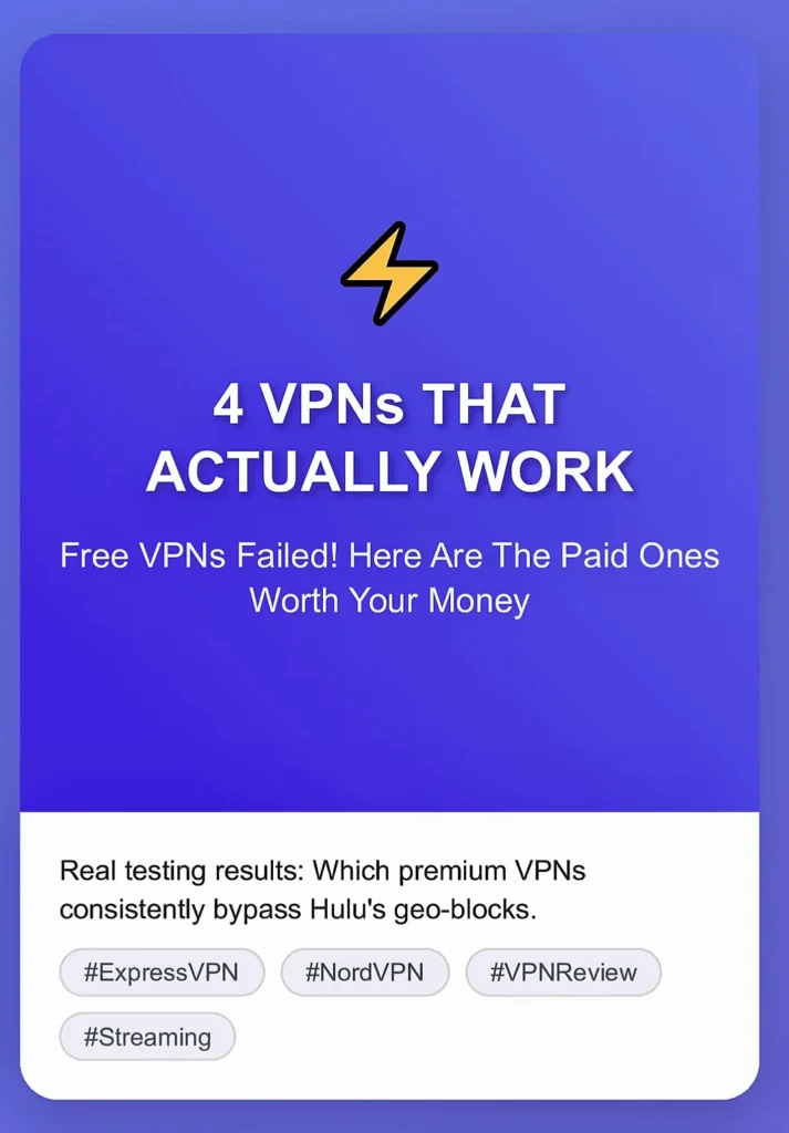 The Best VPNs for Hulu in 2025: Tested & Ranked for Buffer-Free Streaming