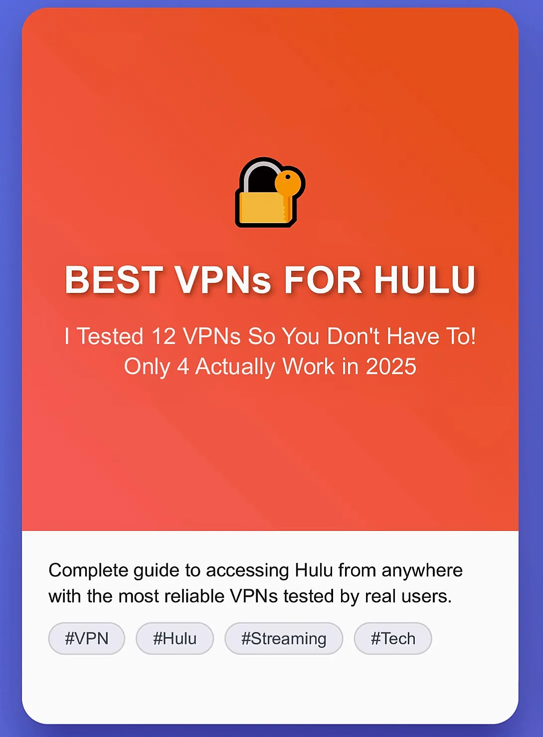 best vpns for hulu